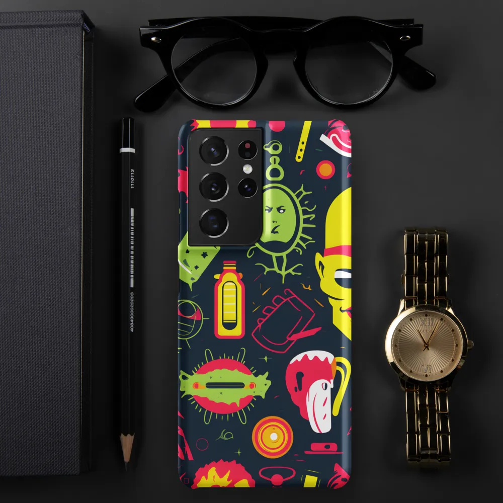 Neon Revelry: A Quirky Exploration of Modern Pop Art