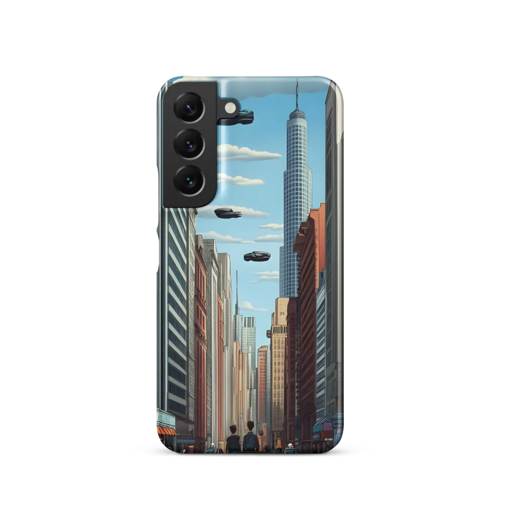 Futuristic Stroll through the Urban Skyline