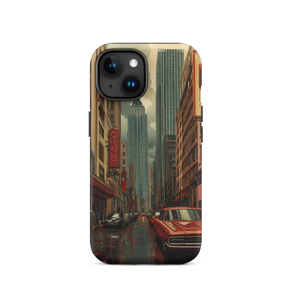 Nostalgic Cityscape: Reflections of a Forgotten Era | Phone Case |  15 | Tough Case | Matte