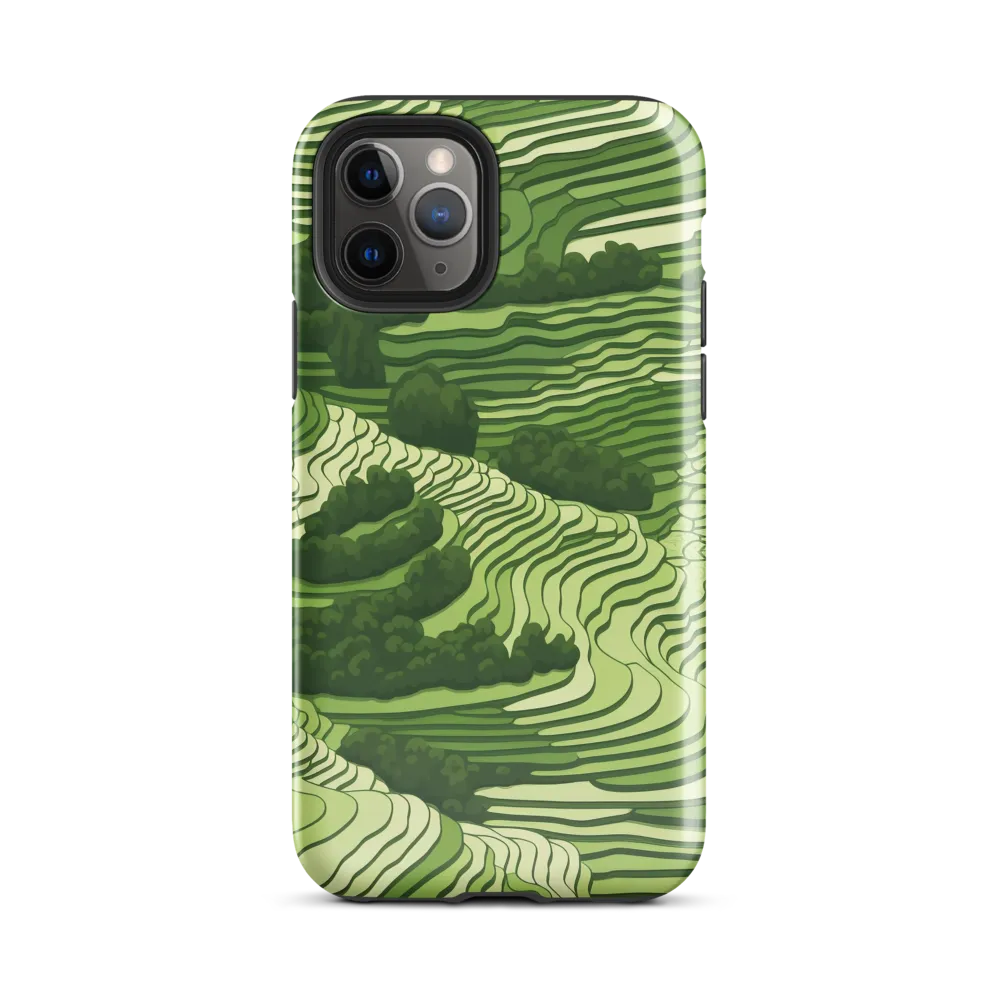 Waves of Green: An Abstract Landscape