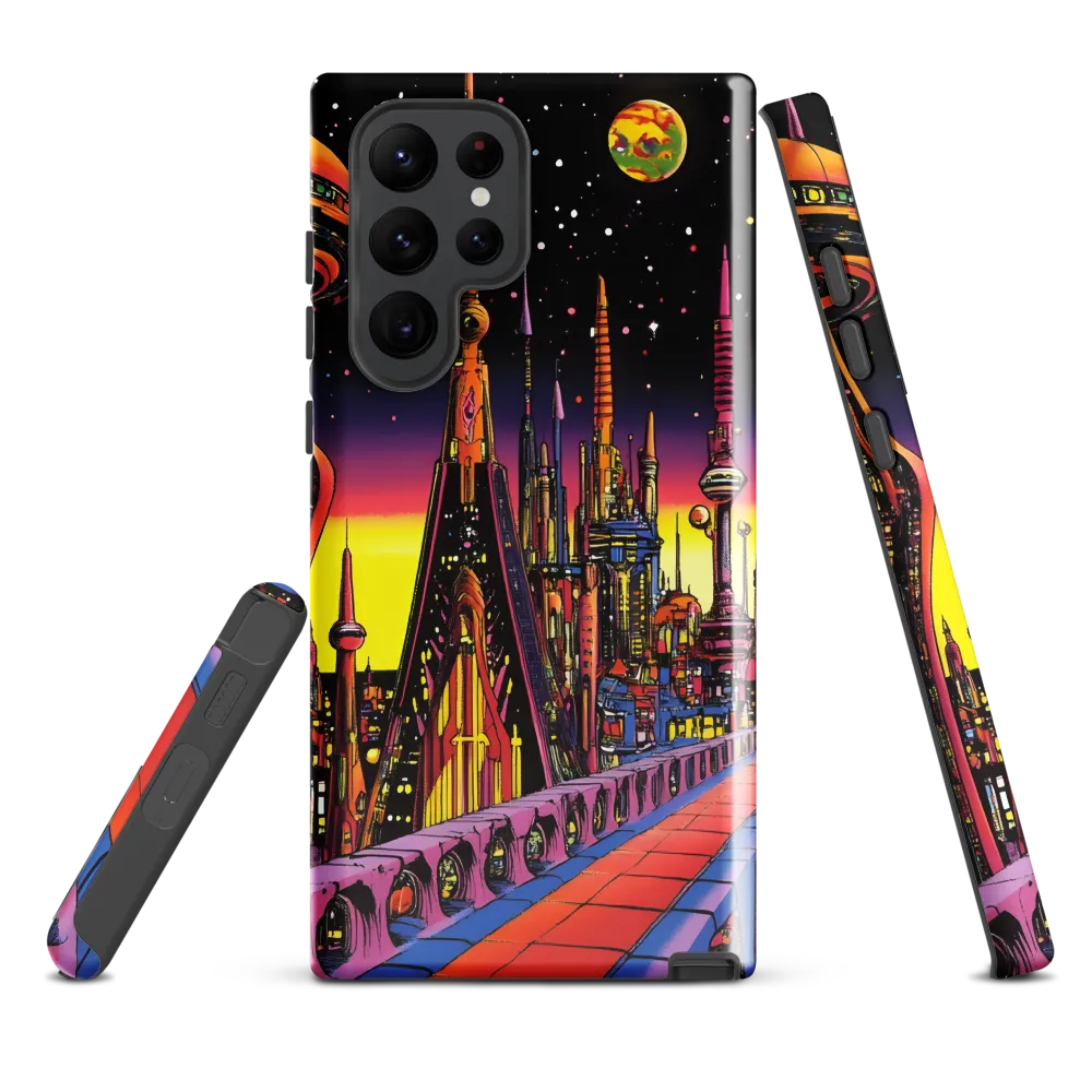 Futuristic Cosmos: A Journey Through Neon Cities