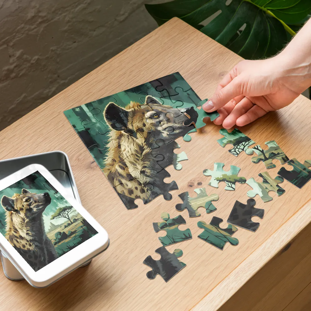 Savanna Sentinel 
 Jigsaw Puzzle in Tin Box