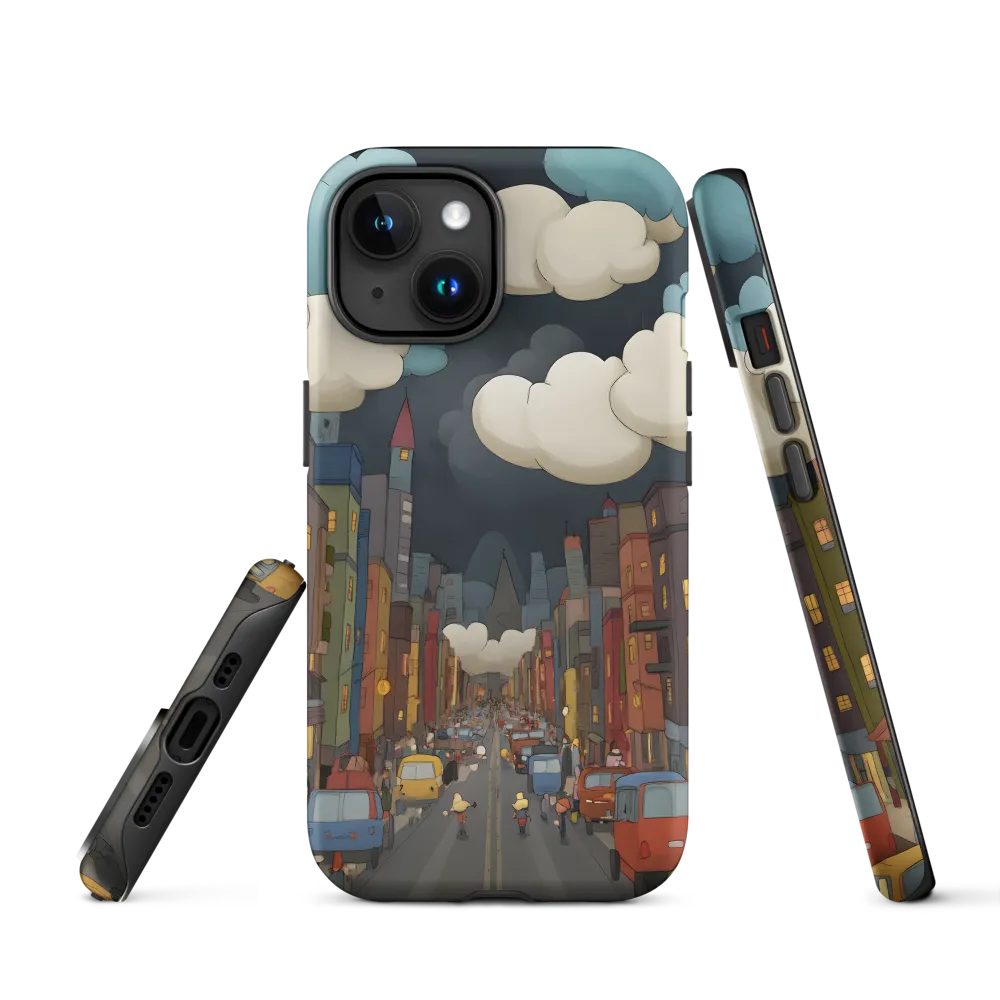 Urban Symphony: A City Awakens at Dusk | Phone Case |  15 | Tough Case | Matte