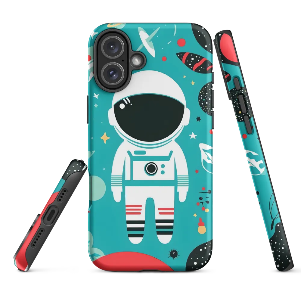 Whimsical Astronaut in Cosmic Wonderland