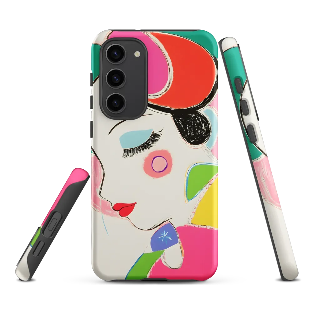Whimsical Portrait in Colorful Abstraction