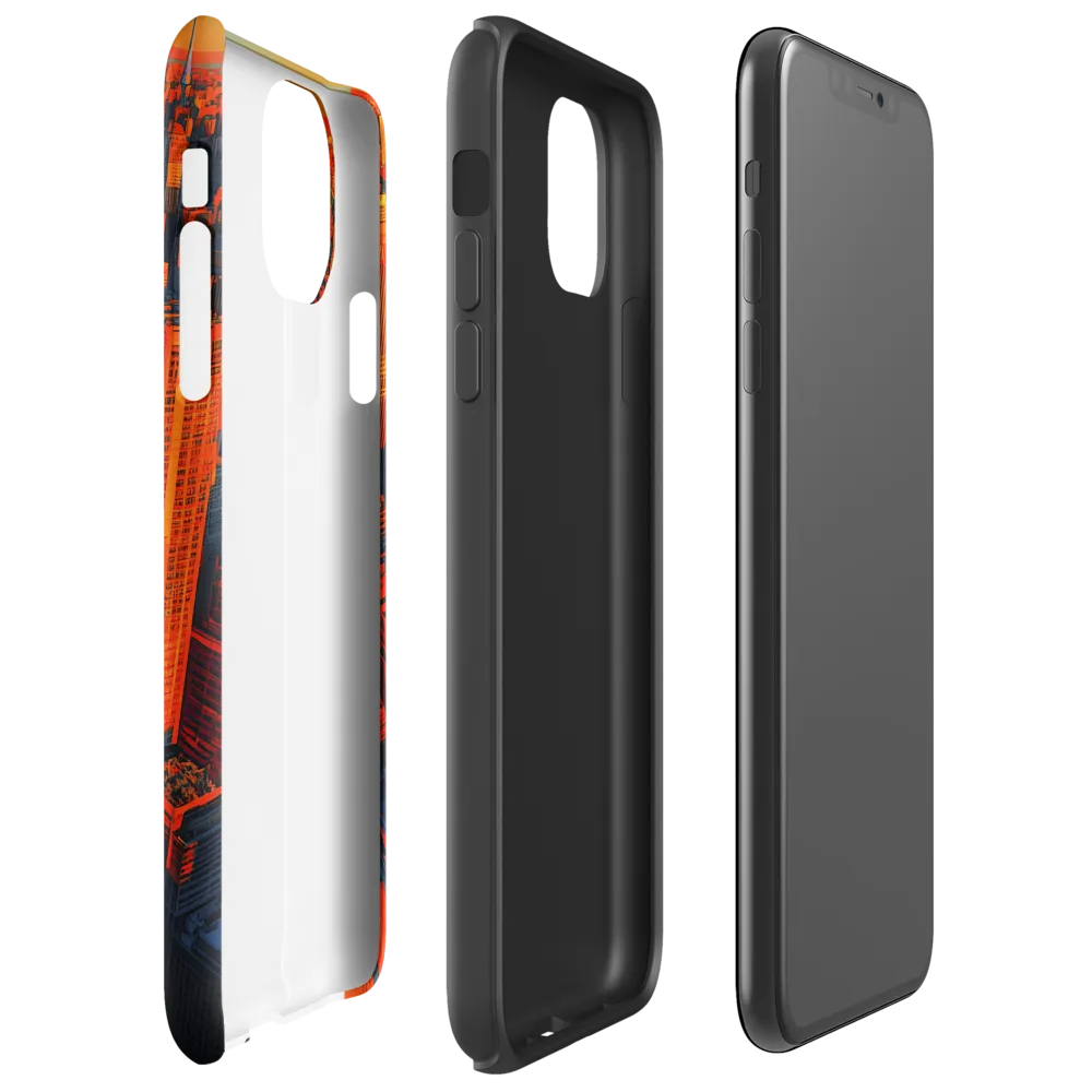 Urban Dawn: A Digital Ode to Skyscrapers | Phone Case |  11 Pro Max | Tough Case | Matte