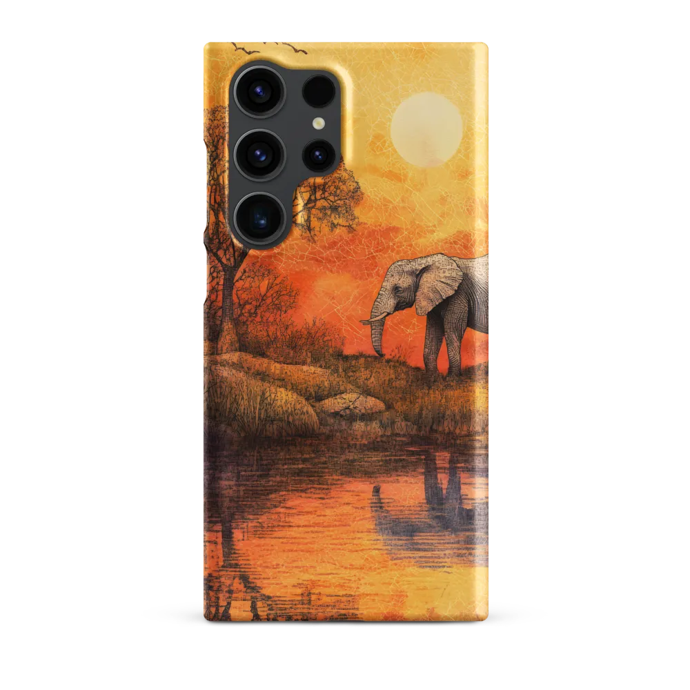 Elephant's Serenity at Dusk