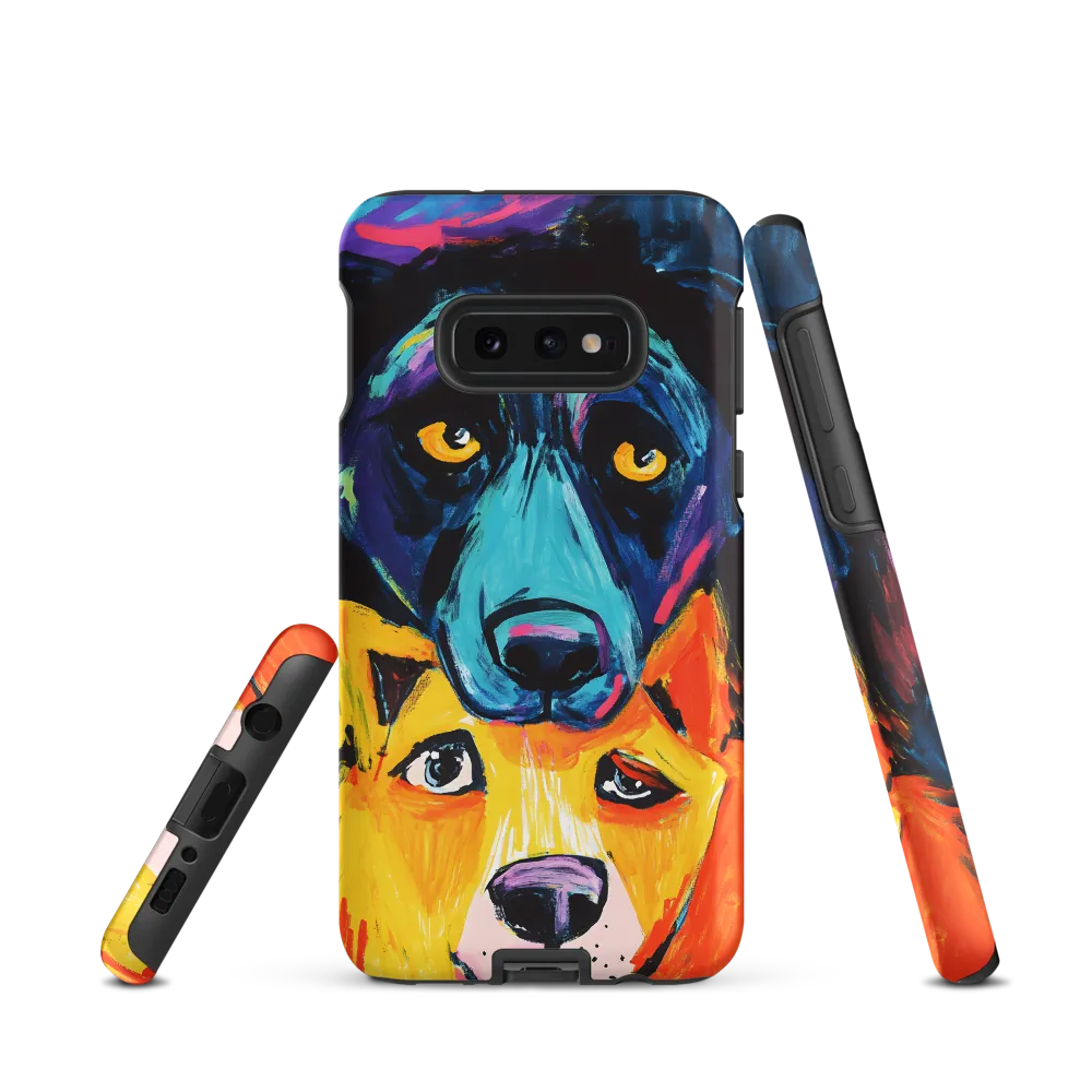 Vibrant Companions: An Expression of Canine Spirit | Phone Case |  S10e | Tough Case | Matte