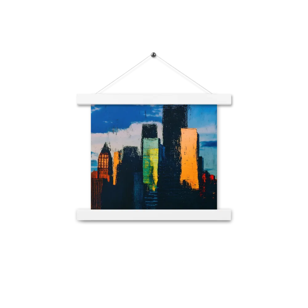 Reflections of Tranquility | Poster With White Wood Hanger | 10″×10″