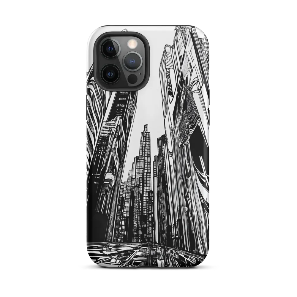 Urban Echoes: A Line Art Journey