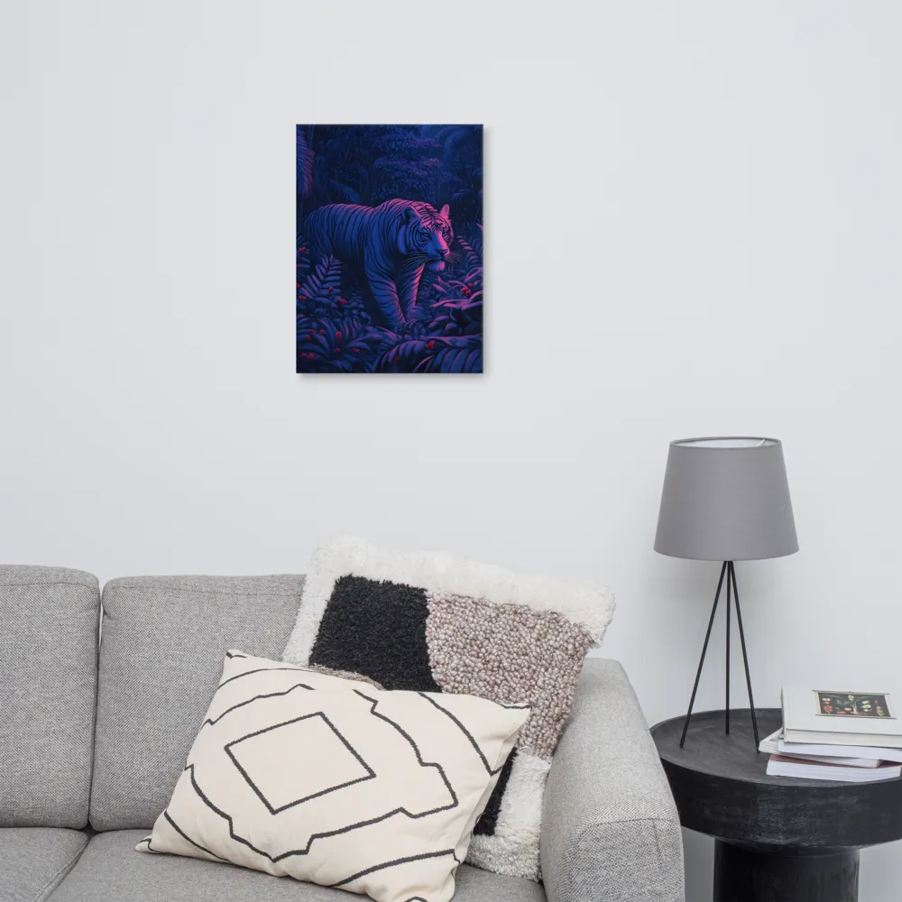 Mystic Prowler: The White Tiger in the Jungle | Canvas | 18″×24″