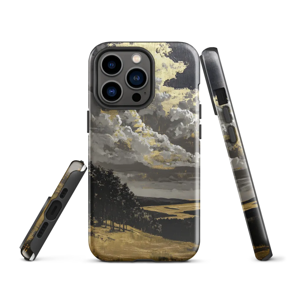 Golden Serenity in a Dramatic Sky | Phone Case |  13 Pro | Tough Case | Glossy