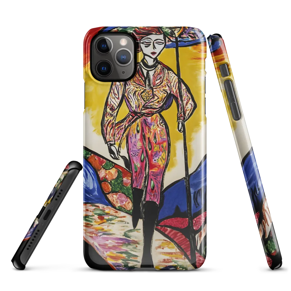 Walking Through Vibrant Landscapes | Phone Case |  11 Pro Max | Snap Case | Glossy