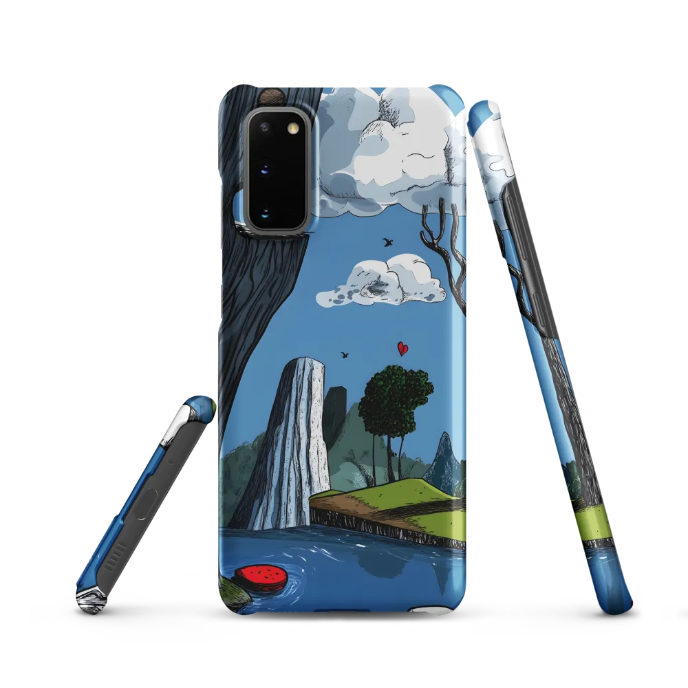 Whimsical Cliffside Reflections