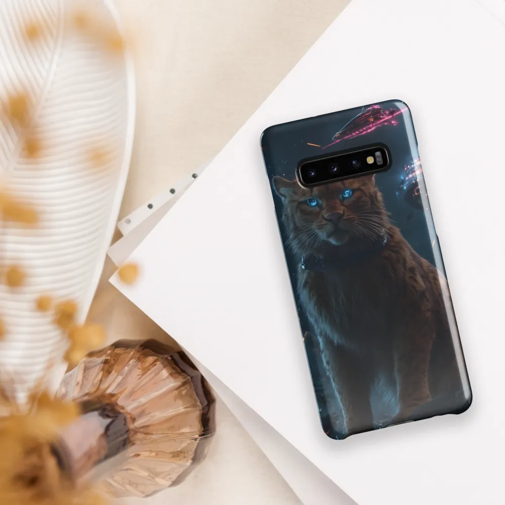 Cosmic Sentinel: The Majestic Panther | Phone Case |  S10 Plus | Snap Case | Glossy