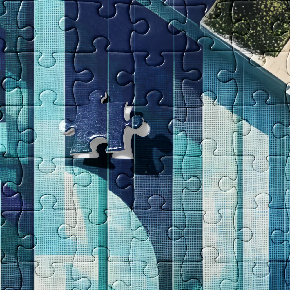 Aerial Harmony: The Geometry of Water | Jigsaw Puzzle | 520 pieces