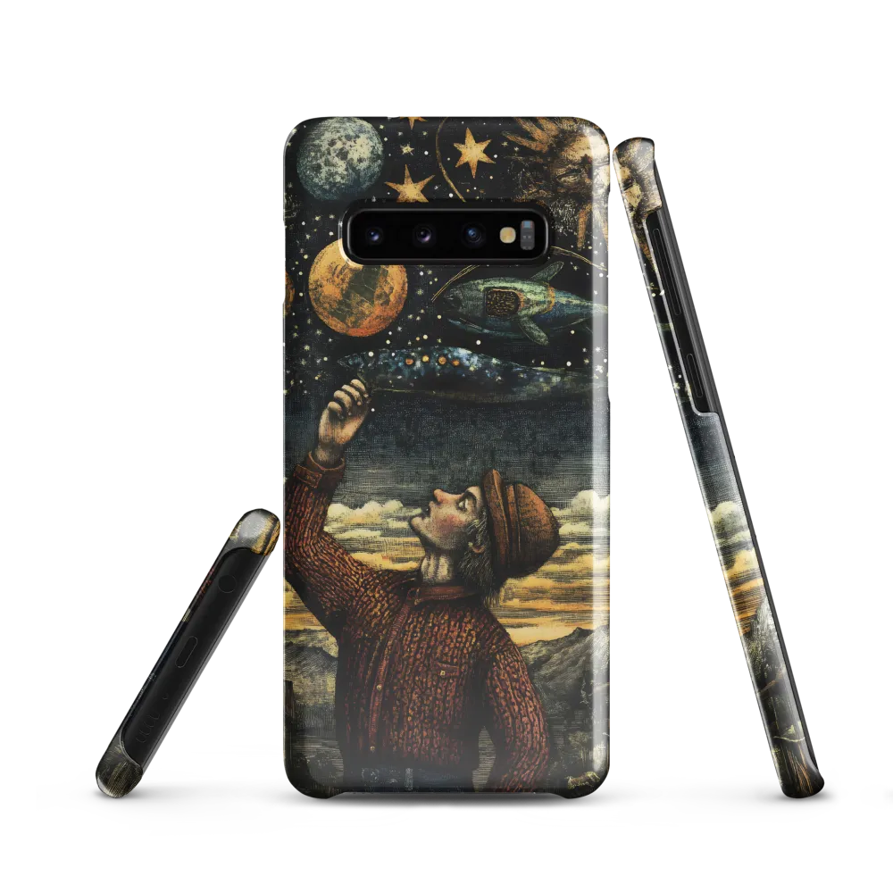 Cosmic Curiosity: A Journey Beyond Earth | Phone Case |  S10 | Snap Case | Glossy