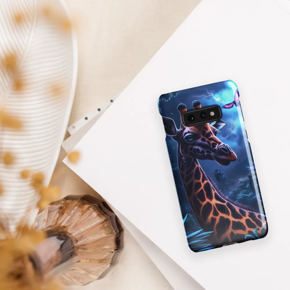 Mystical Giraffe in Twilight Jungle