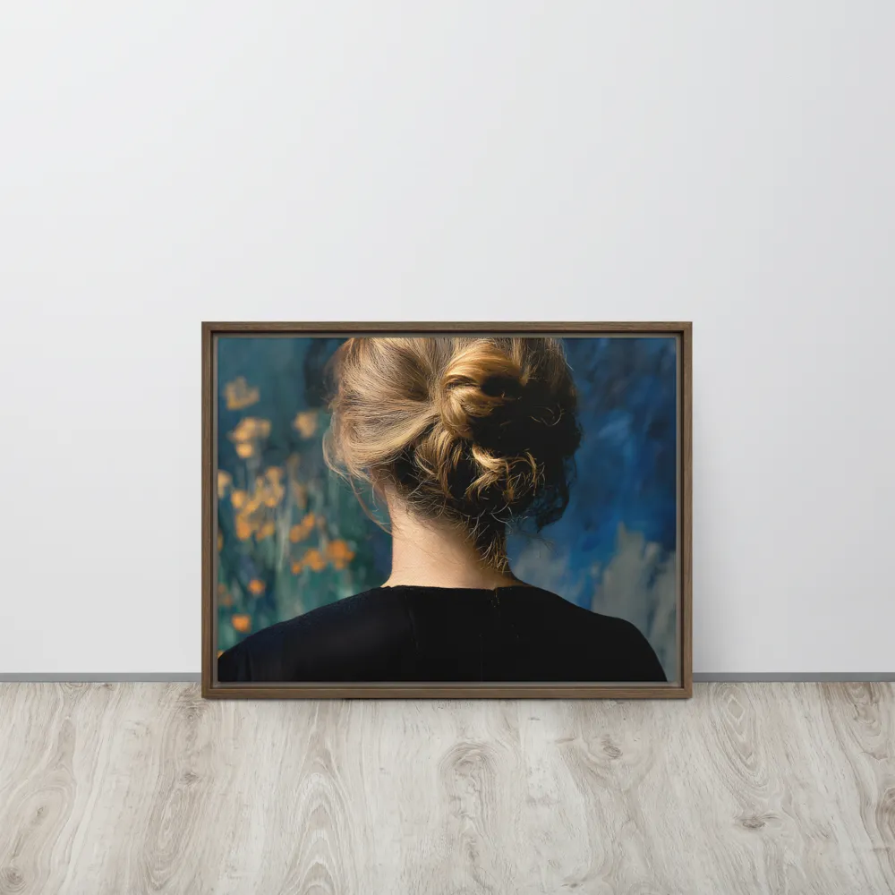 Whispers of Tranquility | Canvas with Brown Frame | 18″×24″