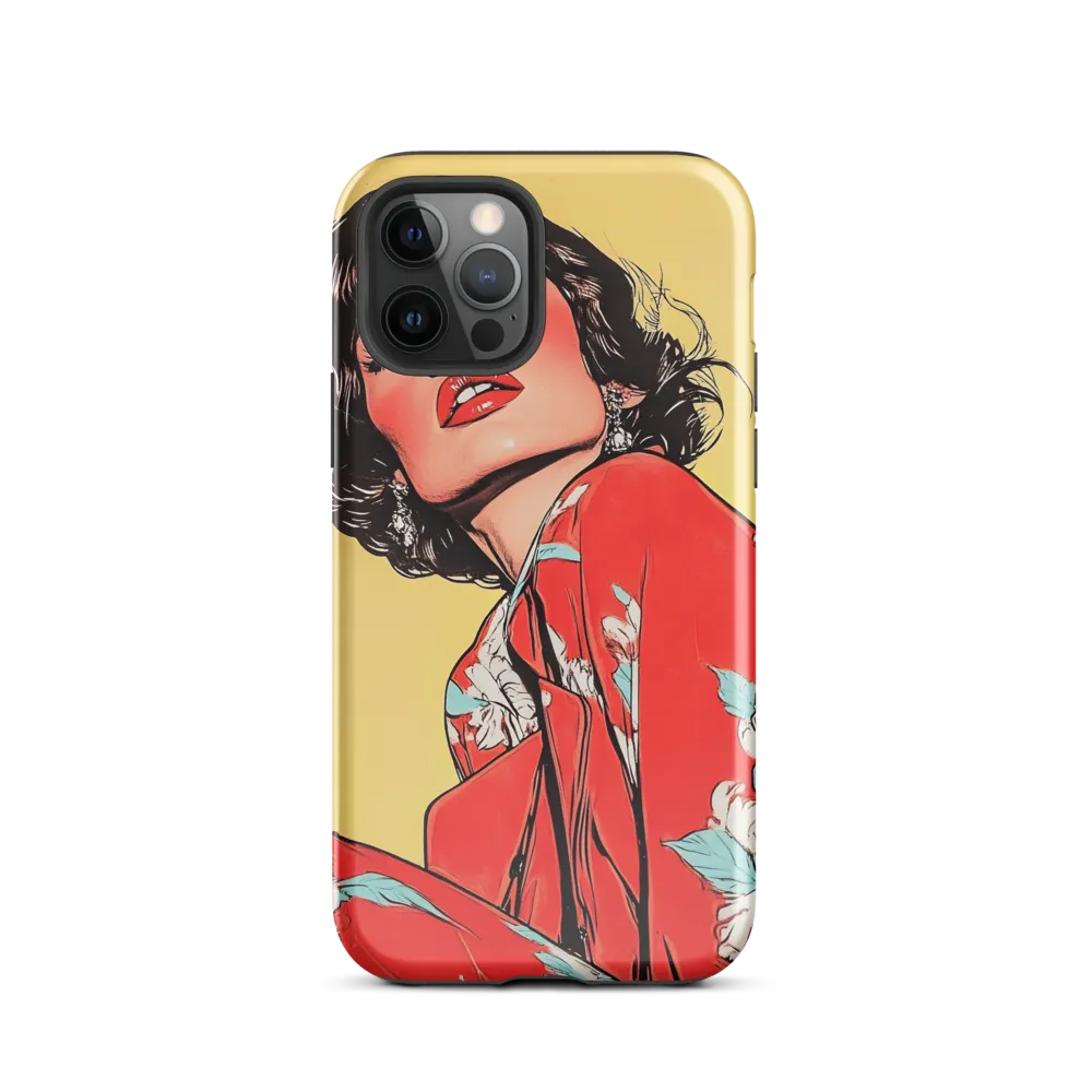Striking Elegance in Pop Art | Phone Case |  12 Pro | Tough Case | Glossy