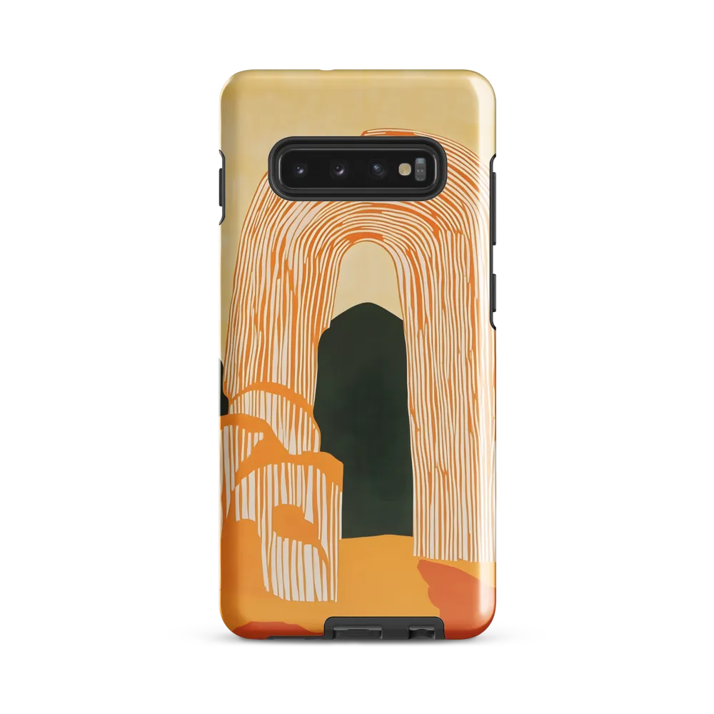 Architectural Echoes: A Minimalist Arch | Phone Case |  S10 Plus | Tough Case | Glossy