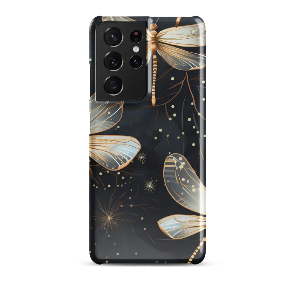 Ethereal Dance: Dragonflies in a Midnight Garden