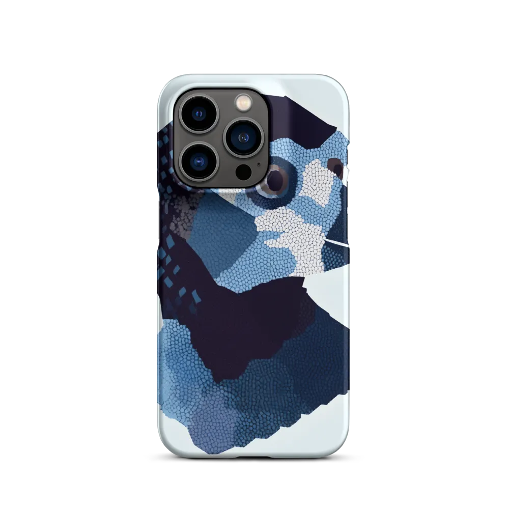 Abstract Avian Portrait in Blue