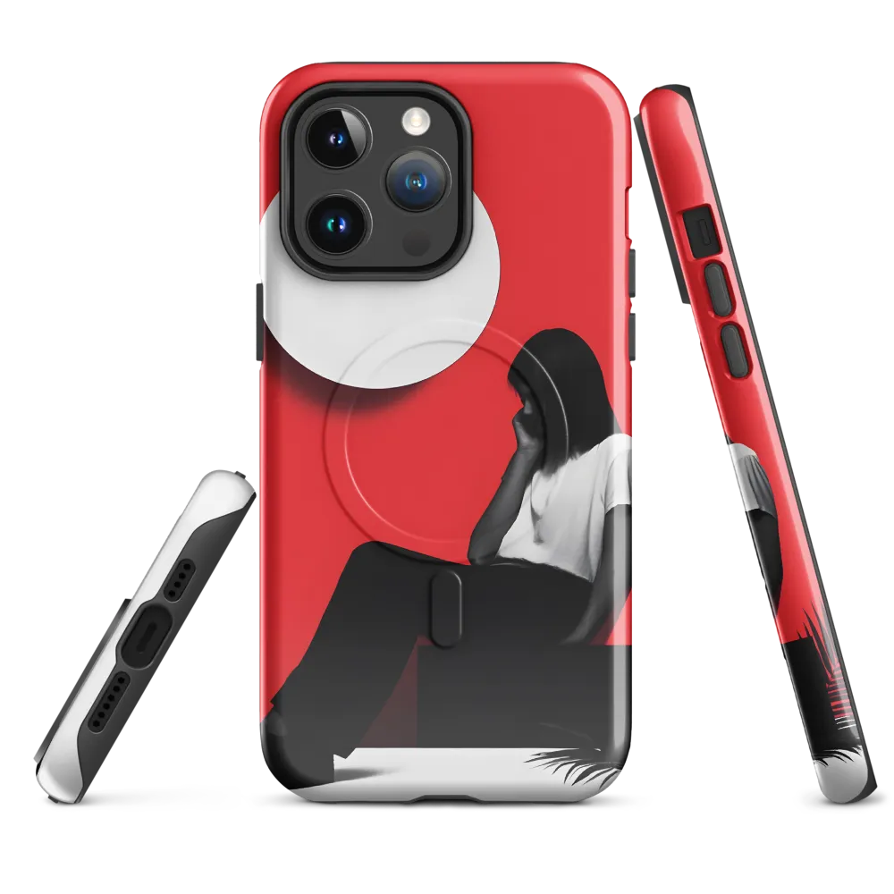 Contemplation in Red | Phone Case |  14 Pro Max | MagSafe® Tough Case | Glossy