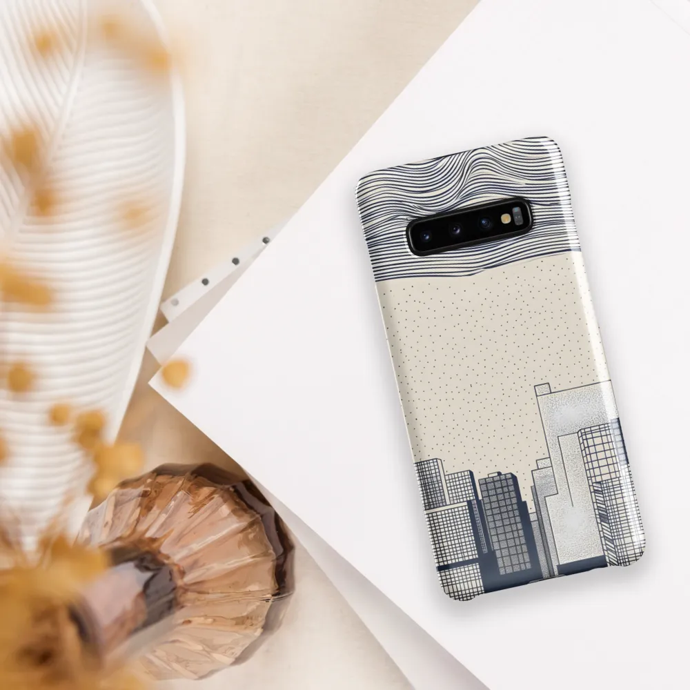 Urban Patterns: A Minimalist Skyline | Phone Case |  S10 Plus | Snap Case | Glossy