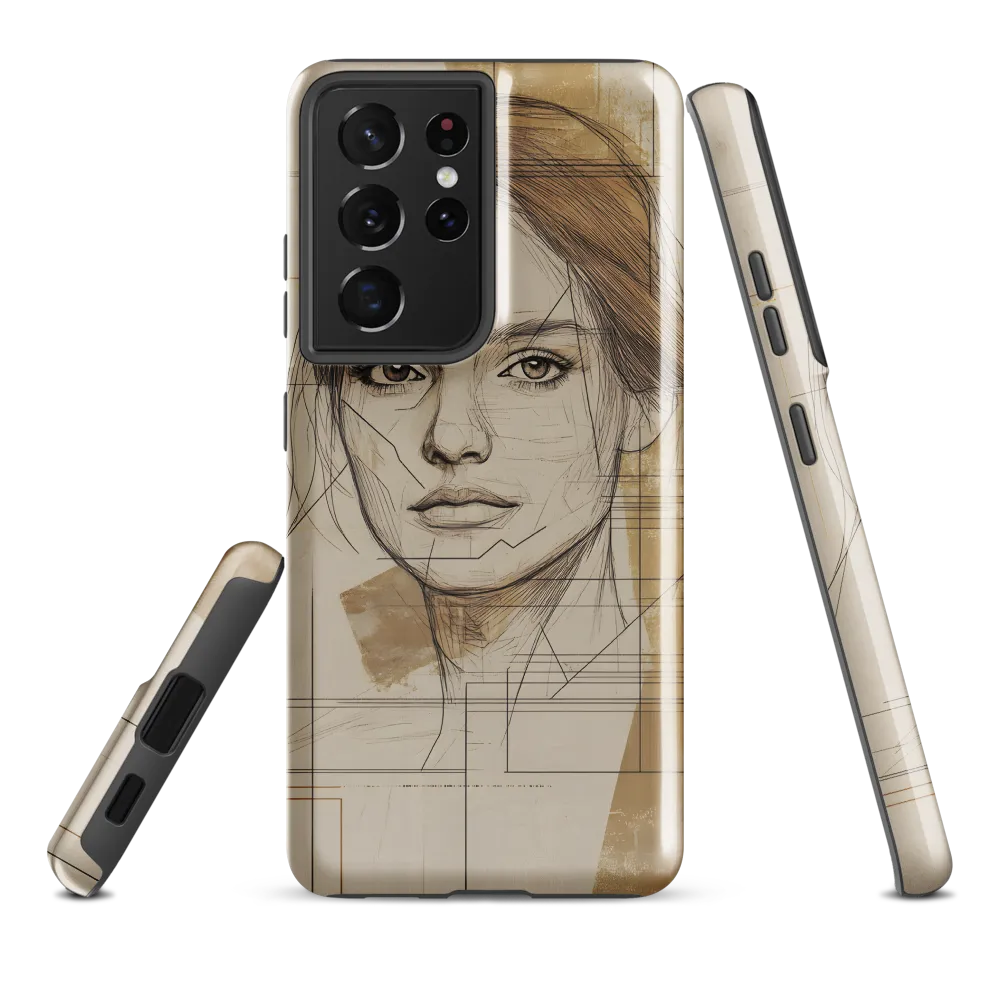 Geometric Elegance: A Modern Portrait