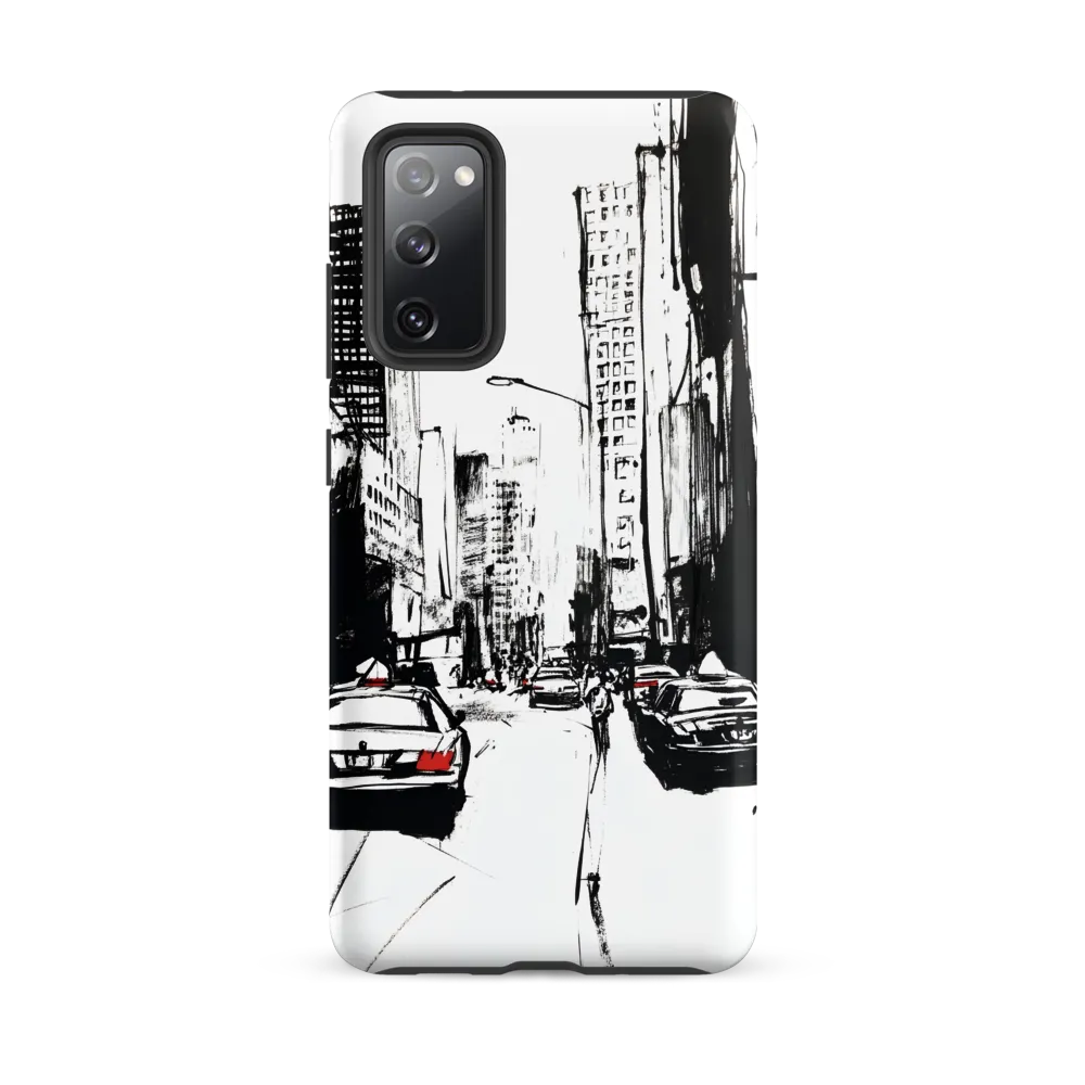 Urban Pulse: A Monochromatic Journey | Phone Case |  S20 FE | Tough Case | Matte