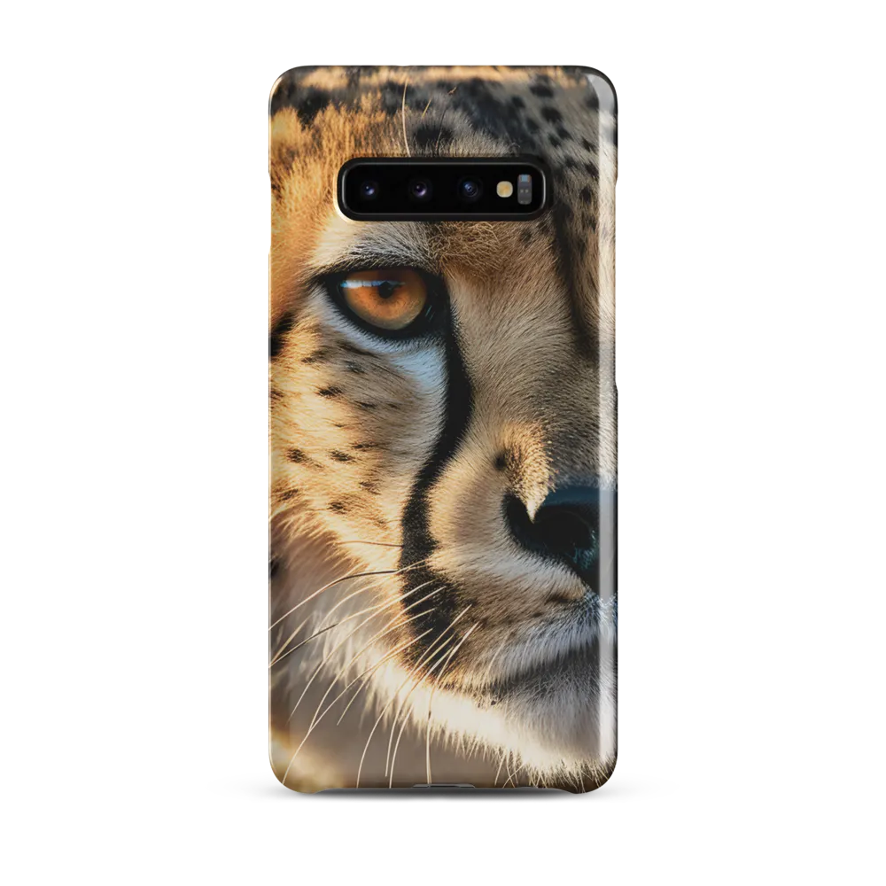 The Intense Gaze of the Cheetah | Phone Case |  S10 Plus | Snap Case | Glossy