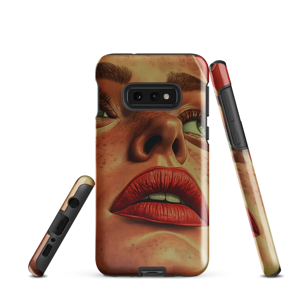 Red Intensity: A Portrait of Elegance