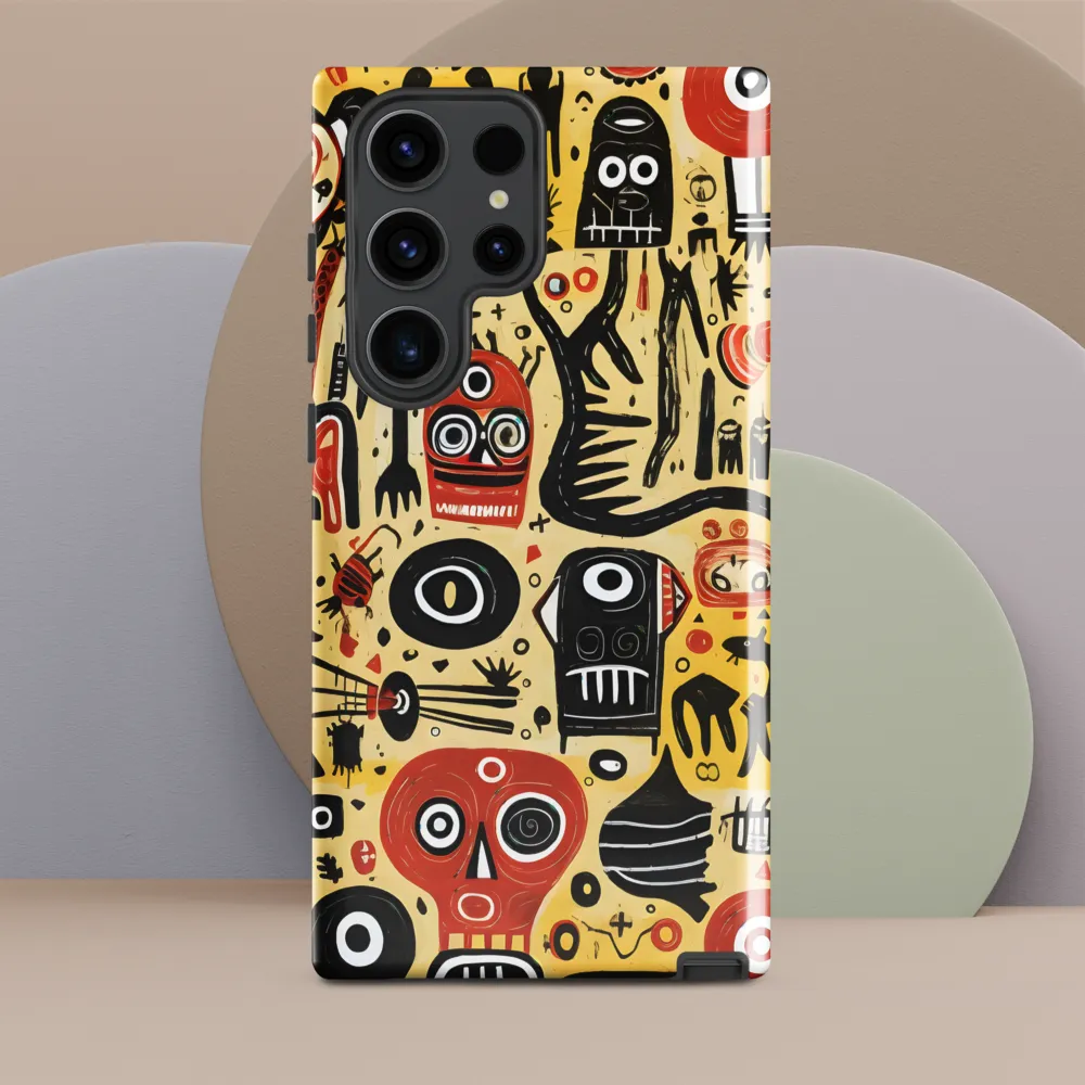 Abstract Encounters: A Dance of Faces and Symbols