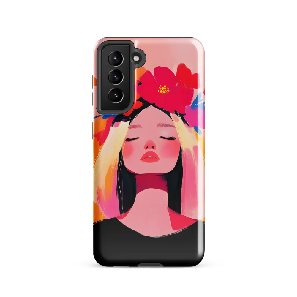 Floral Serenity | Phone Case |  S21 | Tough Case | Glossy