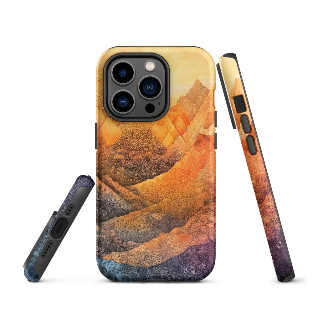 Serene Peaks of Color