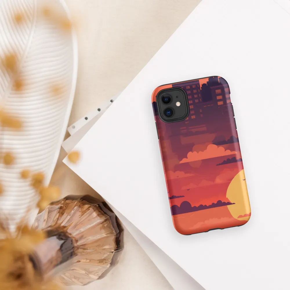 Urban Dusk: A Symphony of Cityscapes | Phone Case |  11 | Tough Case | Matte