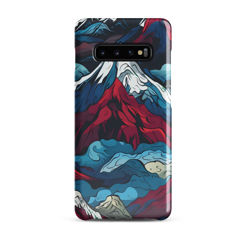 Mountain Majesty: An Abstract Voyage | Phone Case |  S10 Plus | Snap Case | Glossy