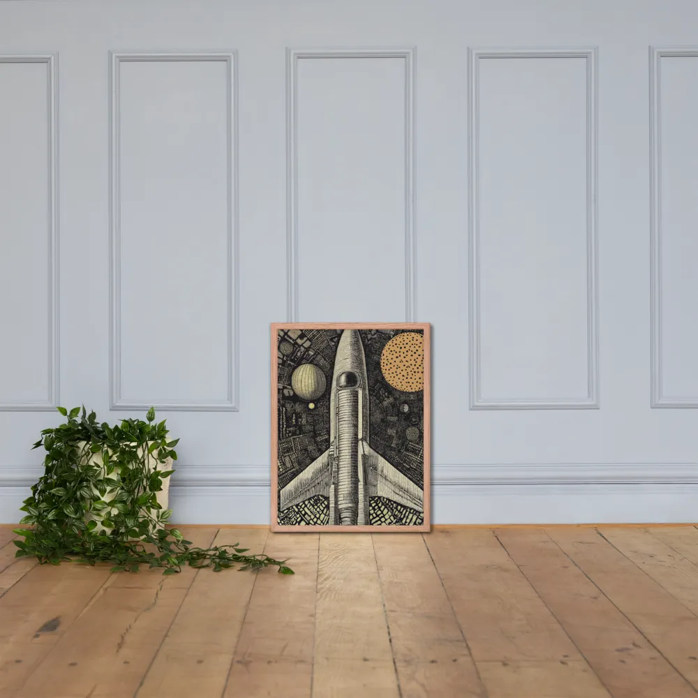 Voyage to the Unknown | Poster with Red oak Frame | 18″×24″