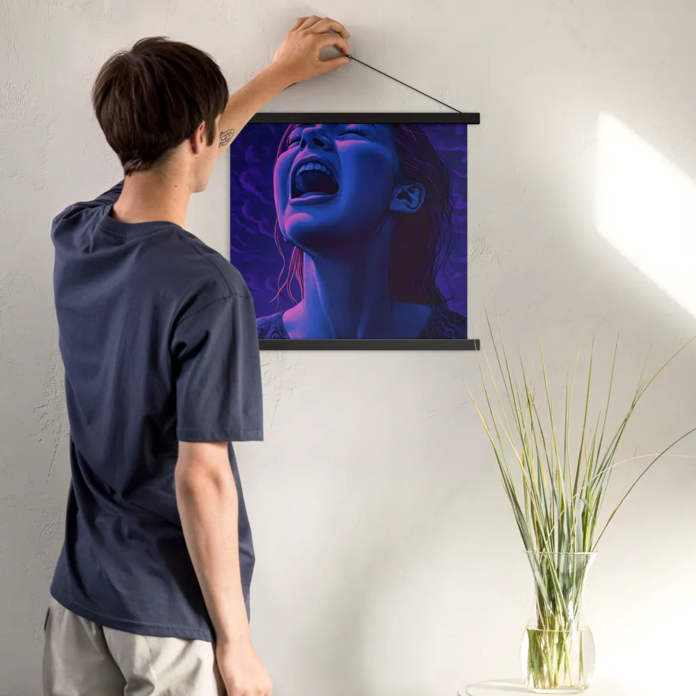 Echoes of Anguish | Poster With Black Wood Hanger | 18″×18″
