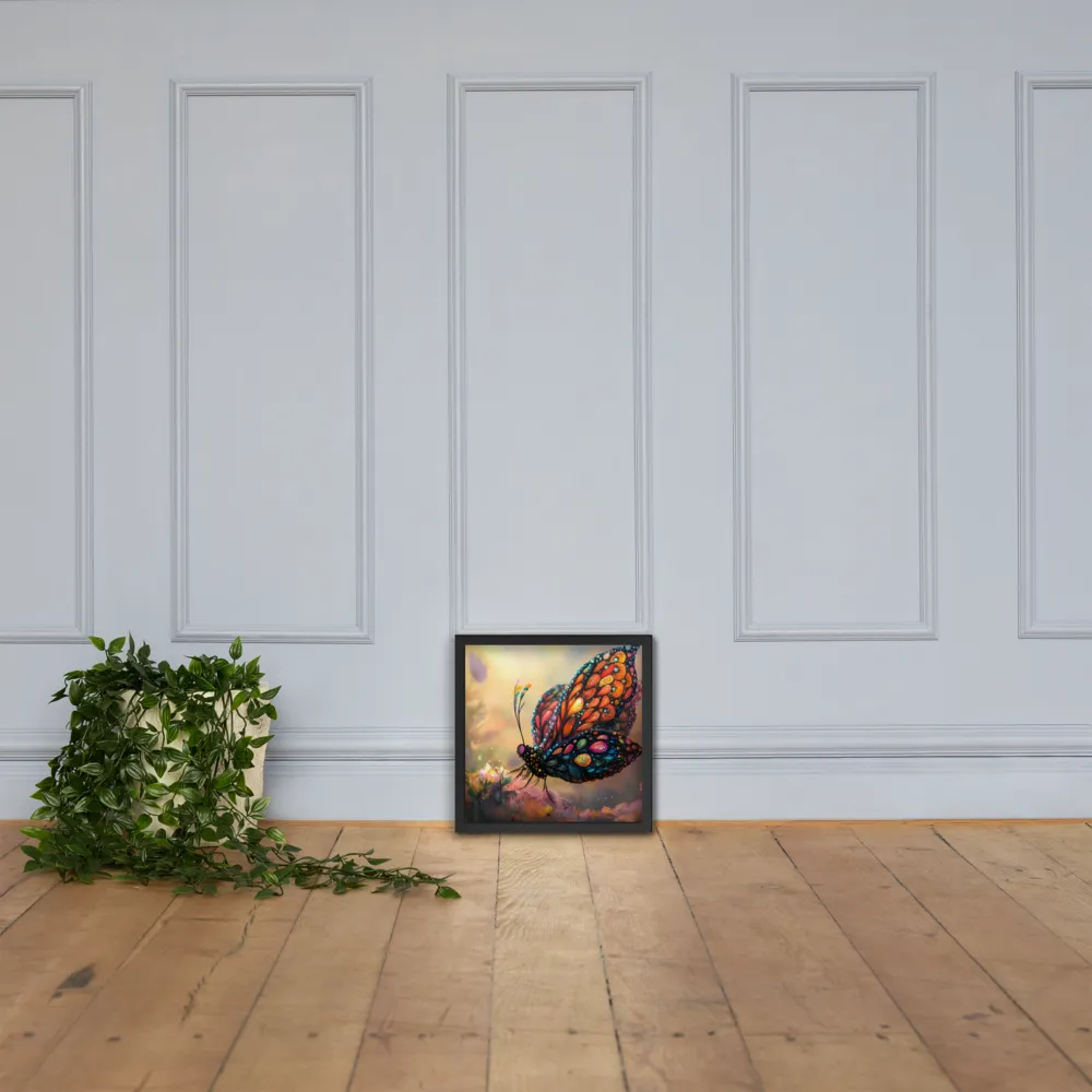 Whispers of a Colorful Dream | Poster with Black Frame | 14″×14″