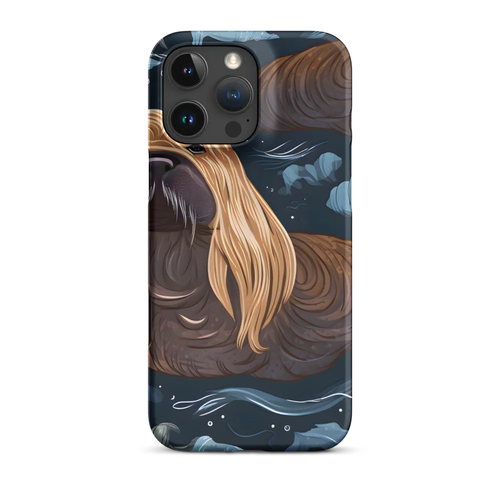 Whimsical Walruses in Deep Blue