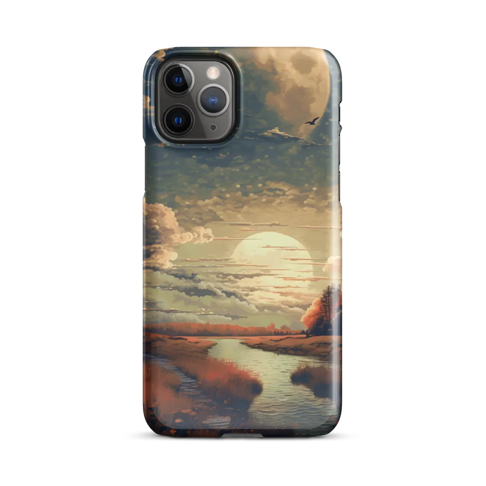 Whispers of Dusk: A Tranquil River Landscape