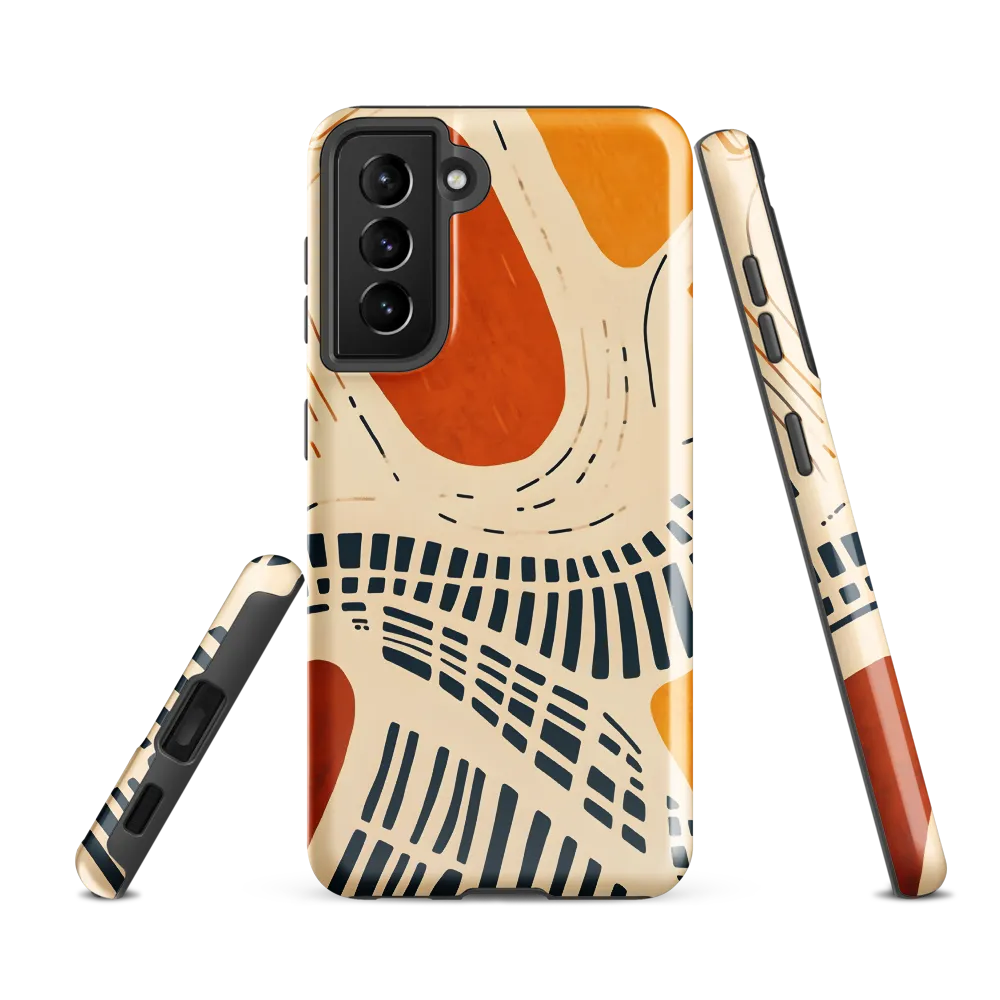 Urban Patterns in Harmony | Phone Case |  S21 FE | Tough Case | Glossy