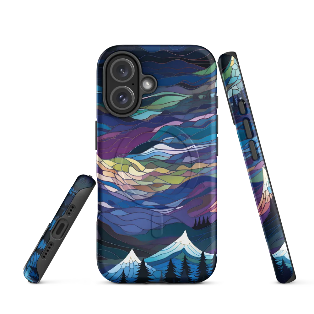 Twilight Peaks: An Abstract Mountain Landscape