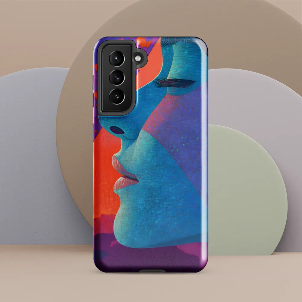 Cyan Profile with Magenta Mosaic