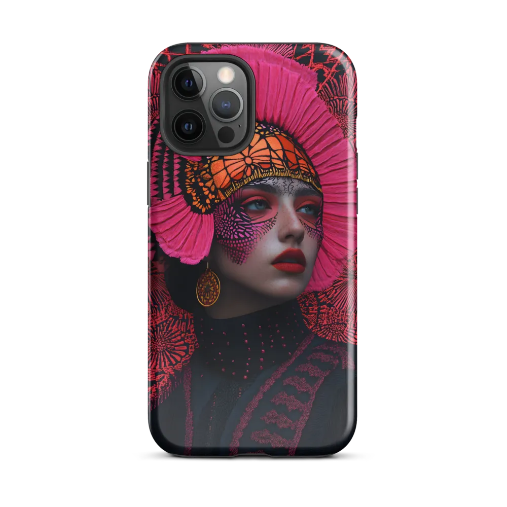 Bold Elegance: A Contemporary Portrait | Phone Case |  12 Pro Max | Tough Case | Glossy