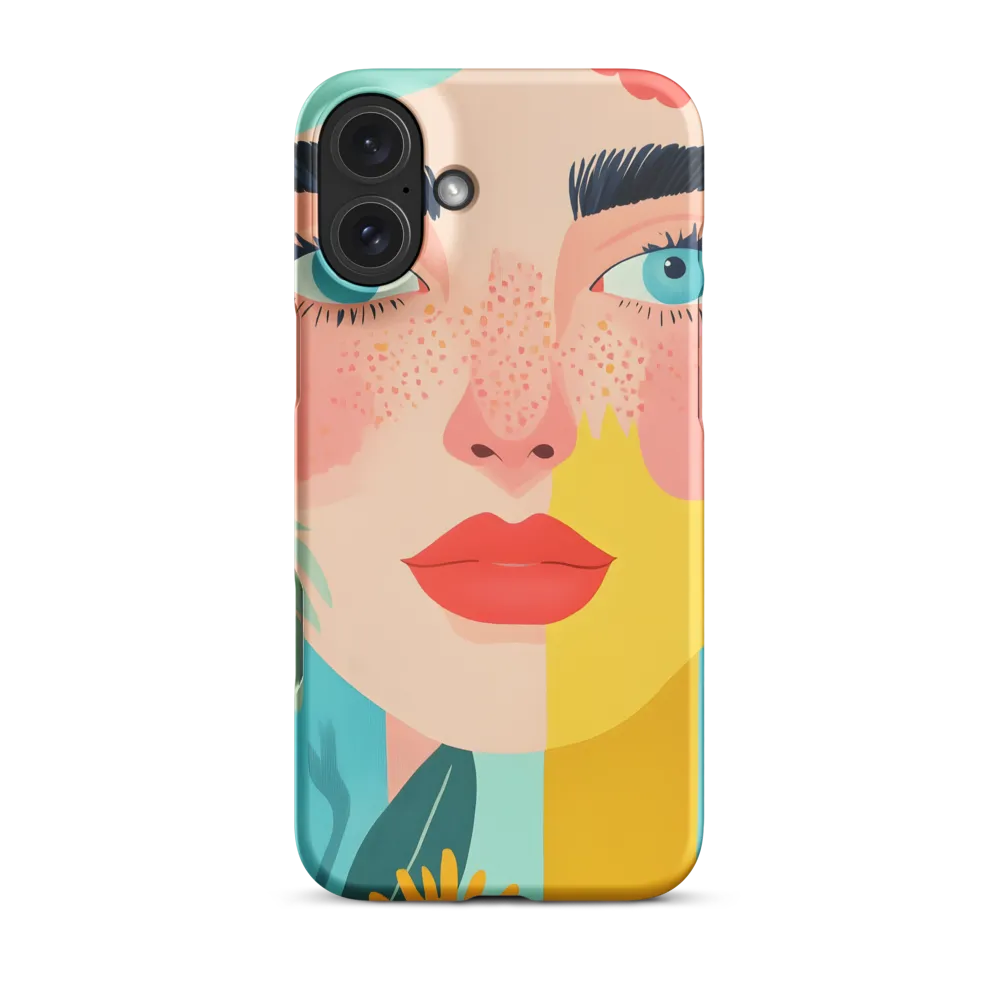 Floral Serenity: A Modern Portrait