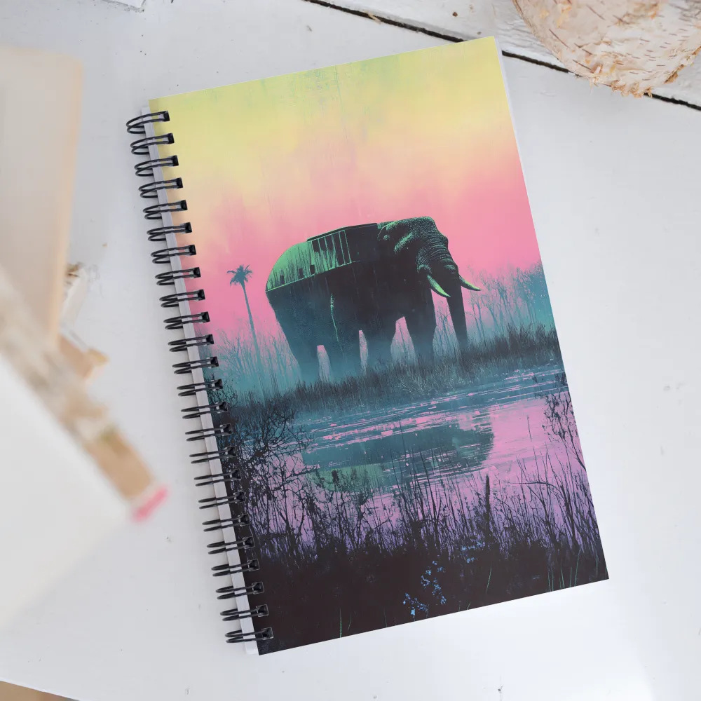 The Enigmatic Elephant | Spiral Notebook