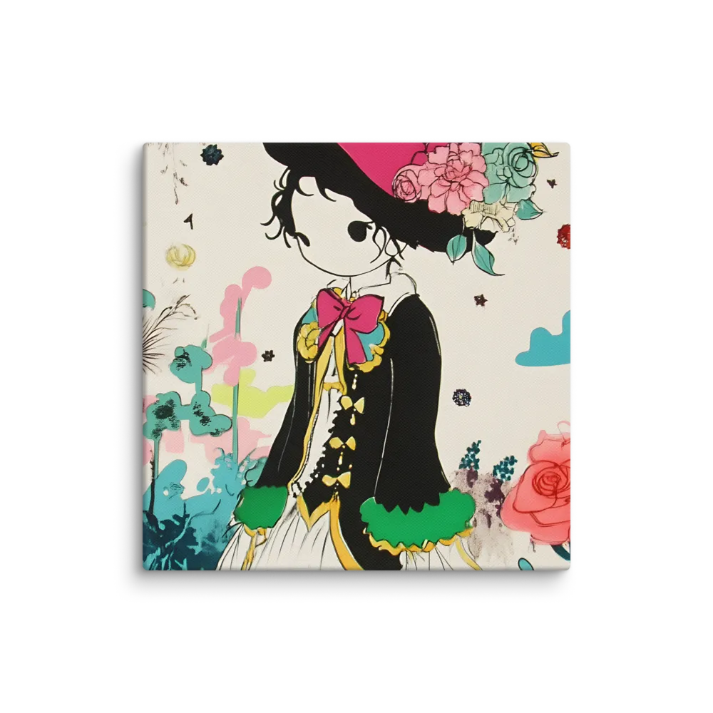 Whimsical Garden Reverie | Canvas | 10″×10″